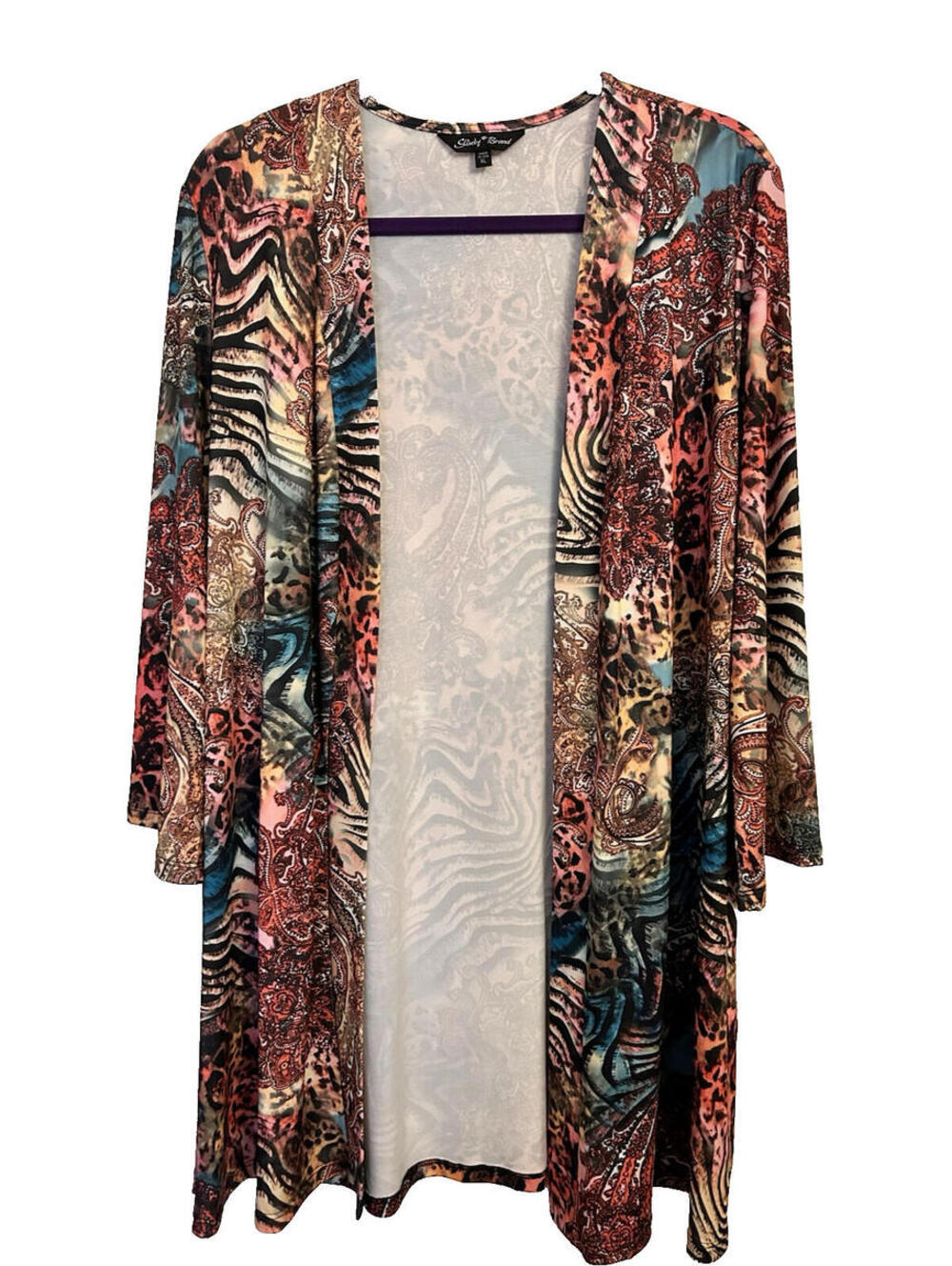 Slinky Brand 3/4 Sleeve Kimono Top - Size XL - NEW